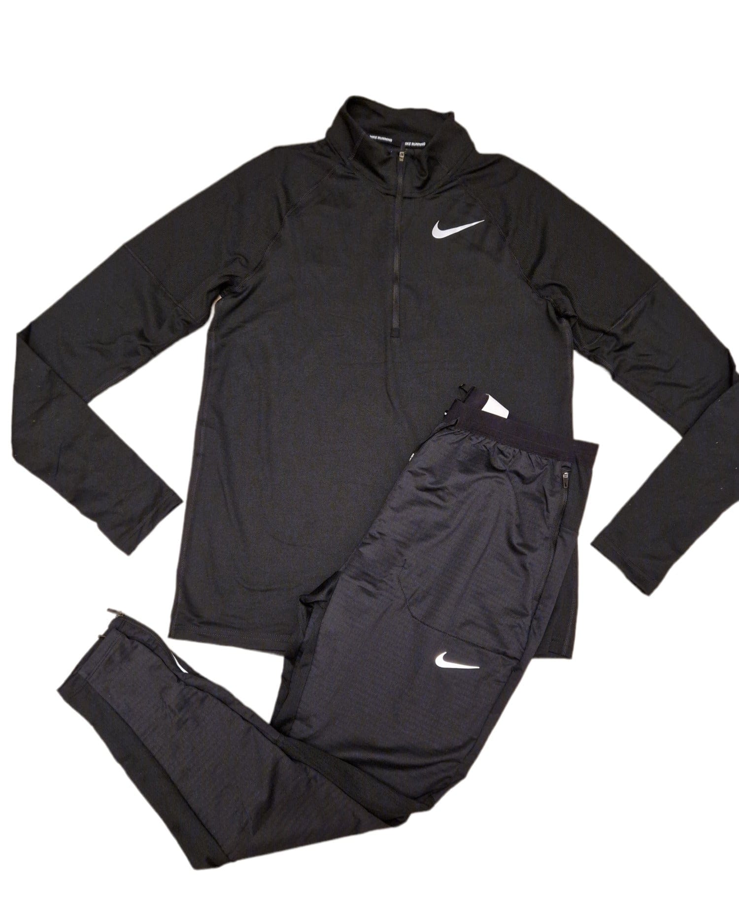Nike Half Zip Gym Set Black