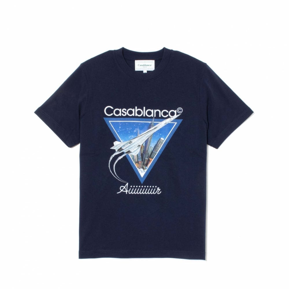 Casablanca Aiiiiir T Shirt Navy
