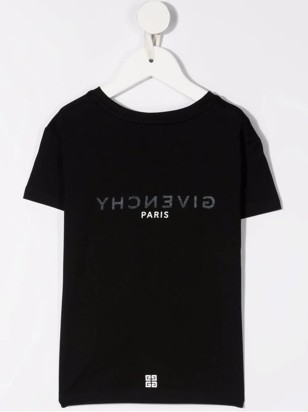 Girls Givenchy Paris Reverse Logo T-Shirt Black
