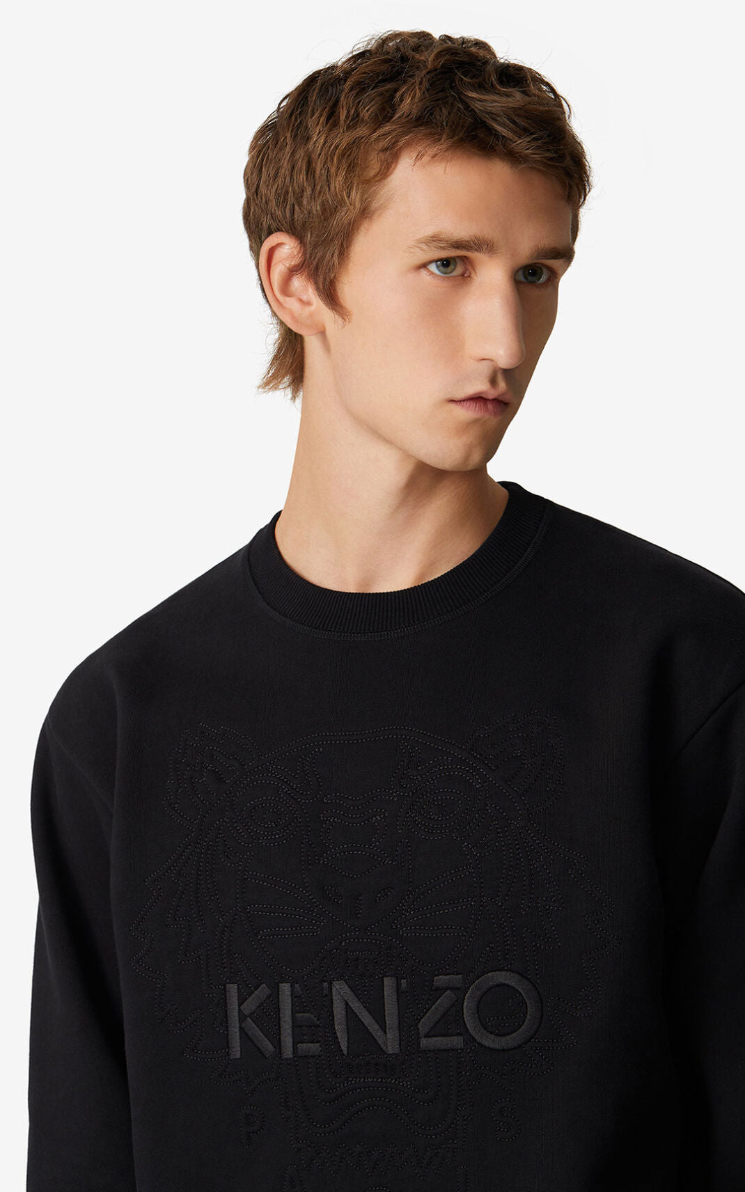 Kenzo Black Logo Tiger Jumper
