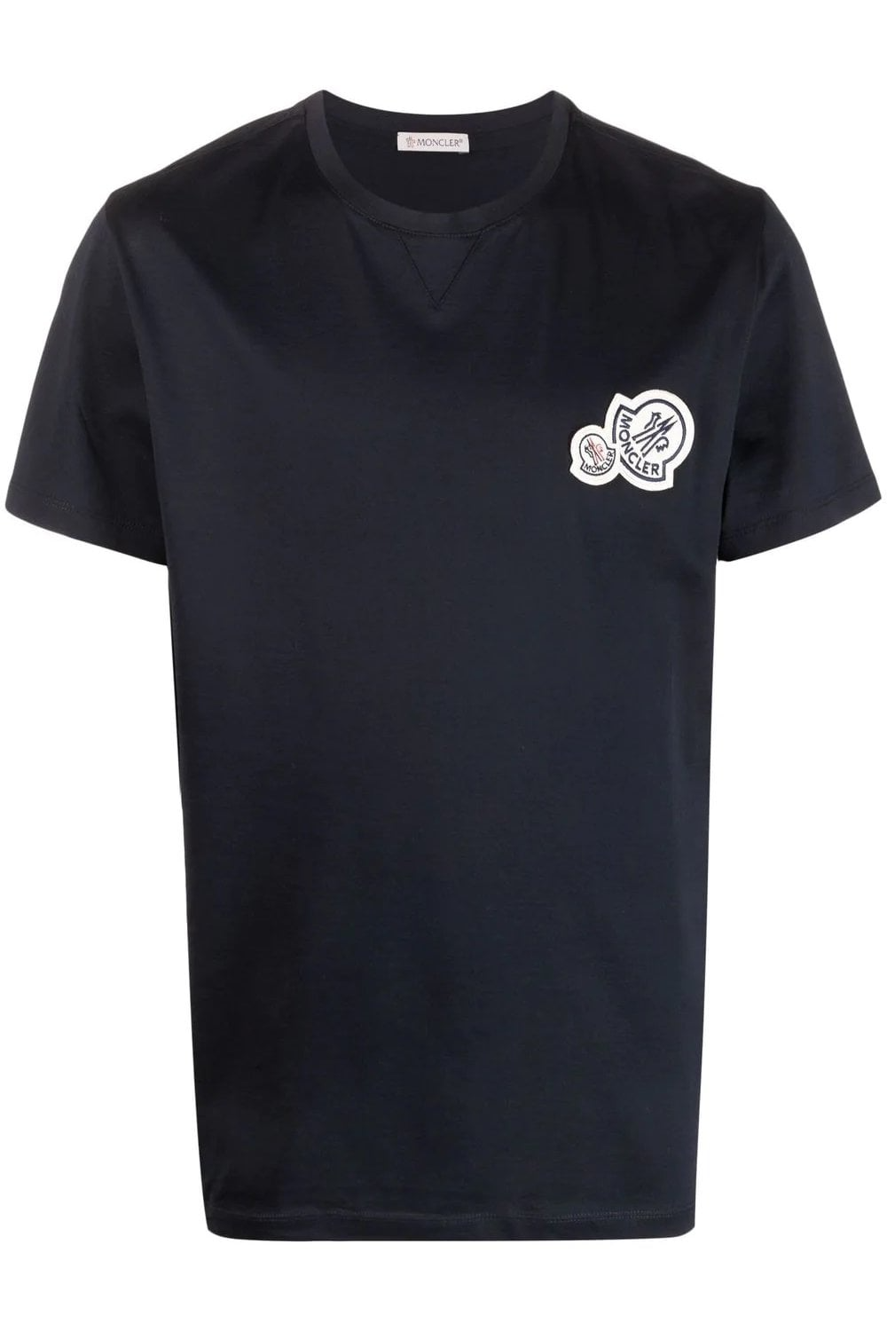 Moncler Double Logo T-Shirt Navy