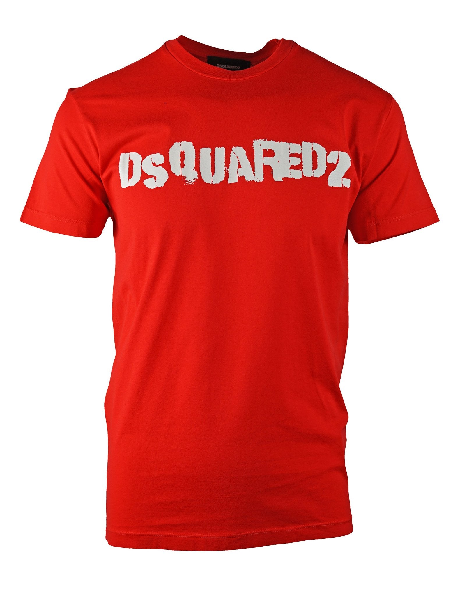 DSquared2 Cracked T-Shirt Red