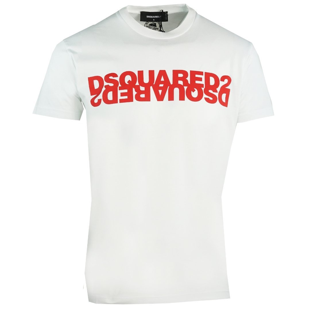 DSquared2 Mirror T-Shirt White/Red