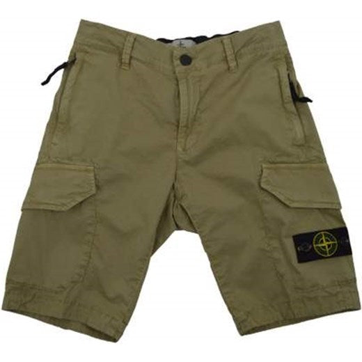 Kids Stone Island Cargo Shorts Khaki