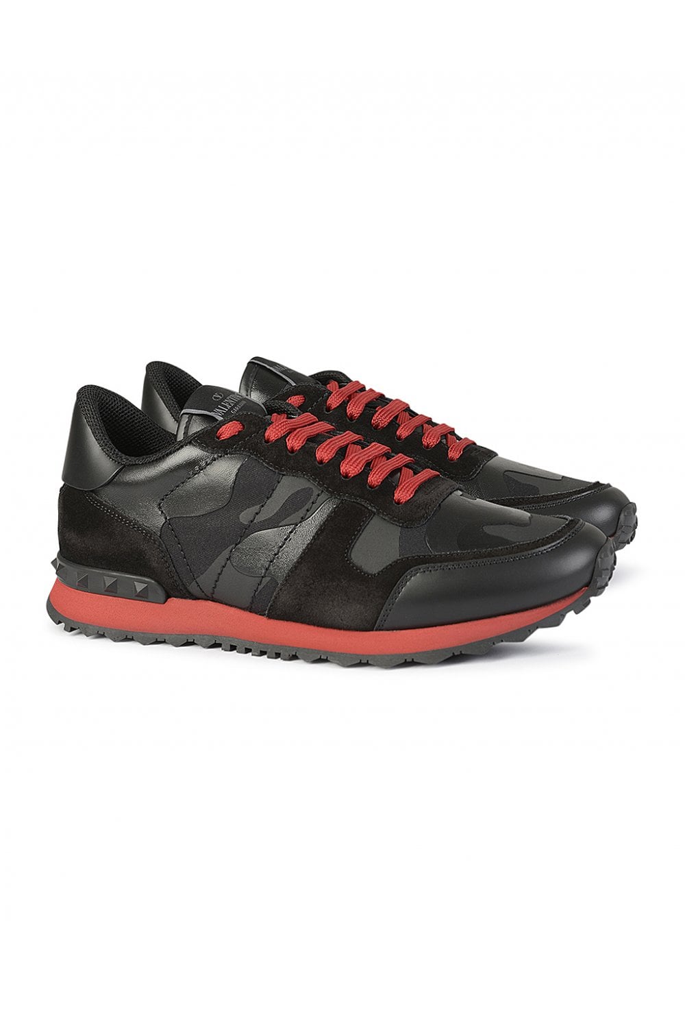 Valentino Cameo Rockrunner Trainers Black/Red